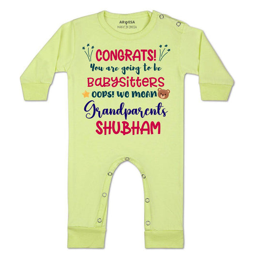 Arvesa Congrats Your Going to Be Grandparents Baby Boy & Girl Dress