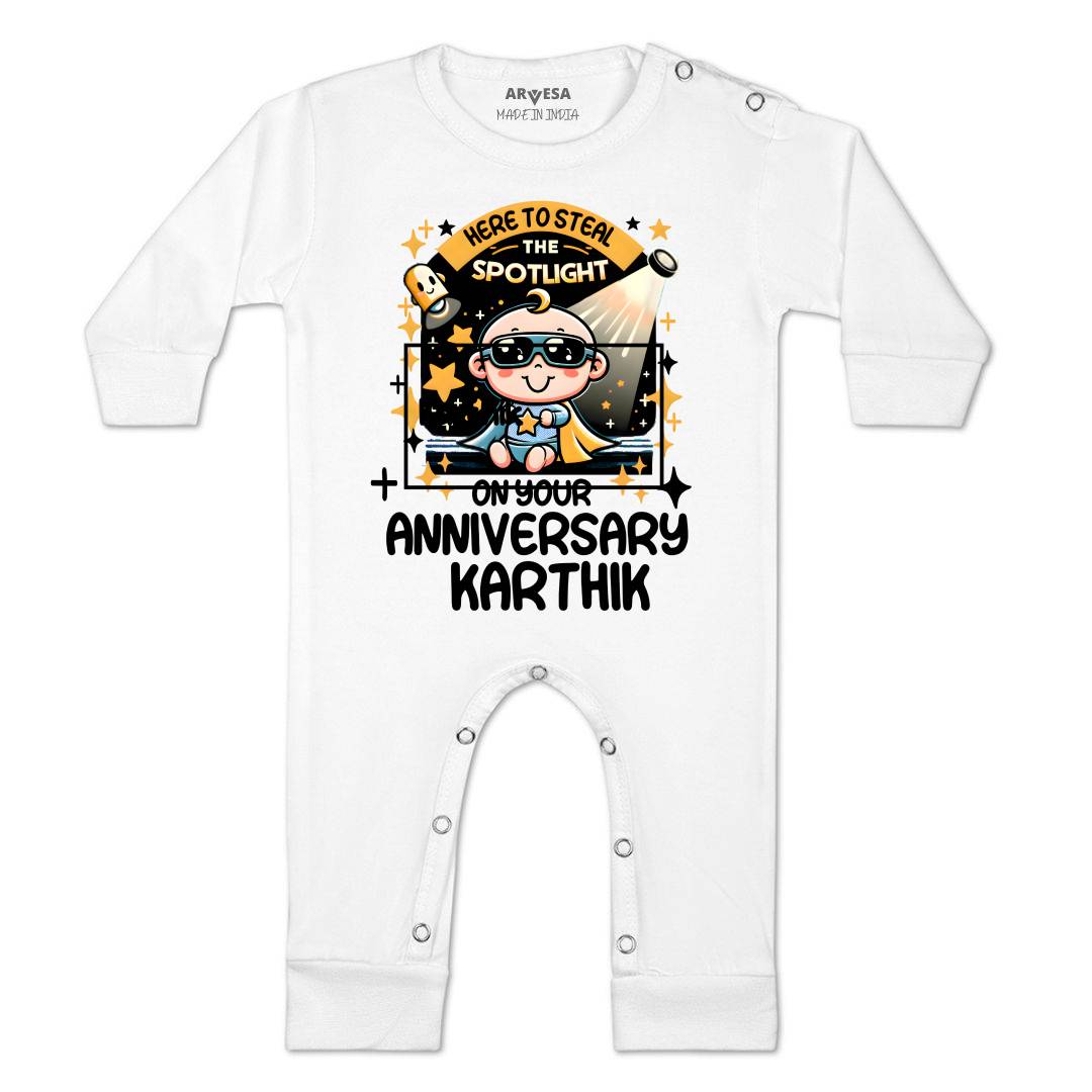 Arvesa First Anniversary With Mom And Dad Baby Boy & Girl Dress