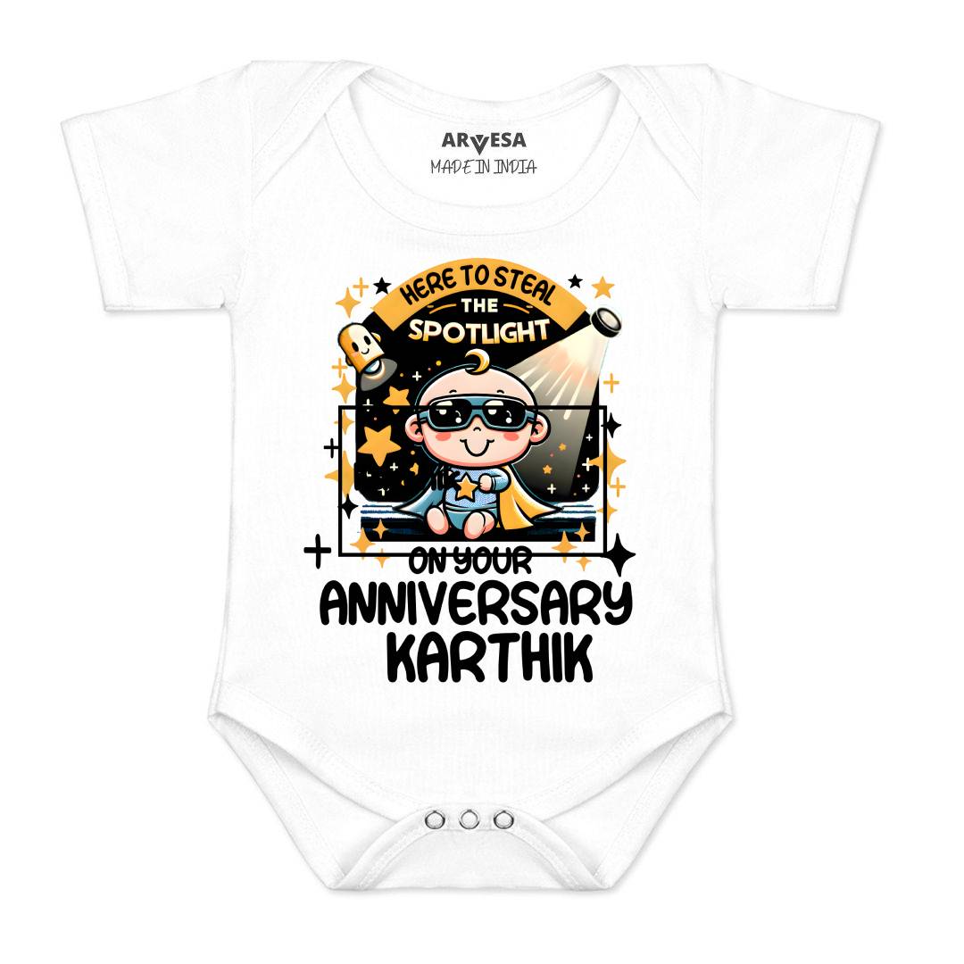 Arvesa First Anniversary With Mom And Dad Baby Boy & Girl Dress