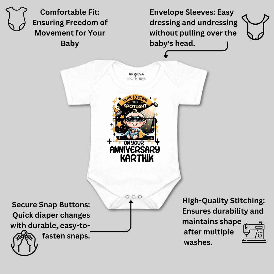 Arvesa First Anniversary With Mom And Dad Baby Boy & Girl Dress
