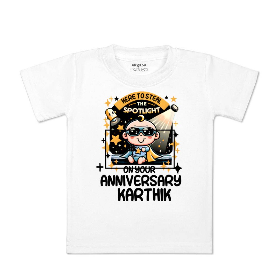 Arvesa First Anniversary With Mom And Dad Baby Boy & Girl Dress