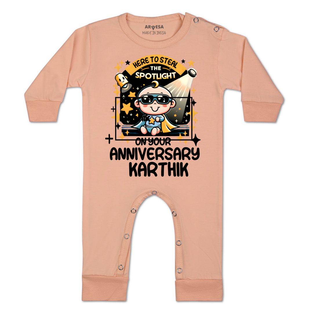Arvesa First Anniversary With Mom And Dad Baby Boy & Girl Dress