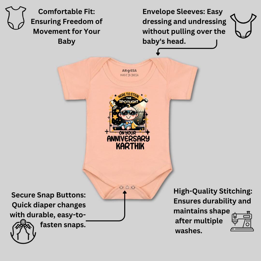 Arvesa First Anniversary With Mom And Dad Baby Boy & Girl Dress