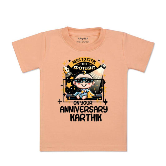 Arvesa First Anniversary With Mom And Dad Baby Boy & Girl Dress