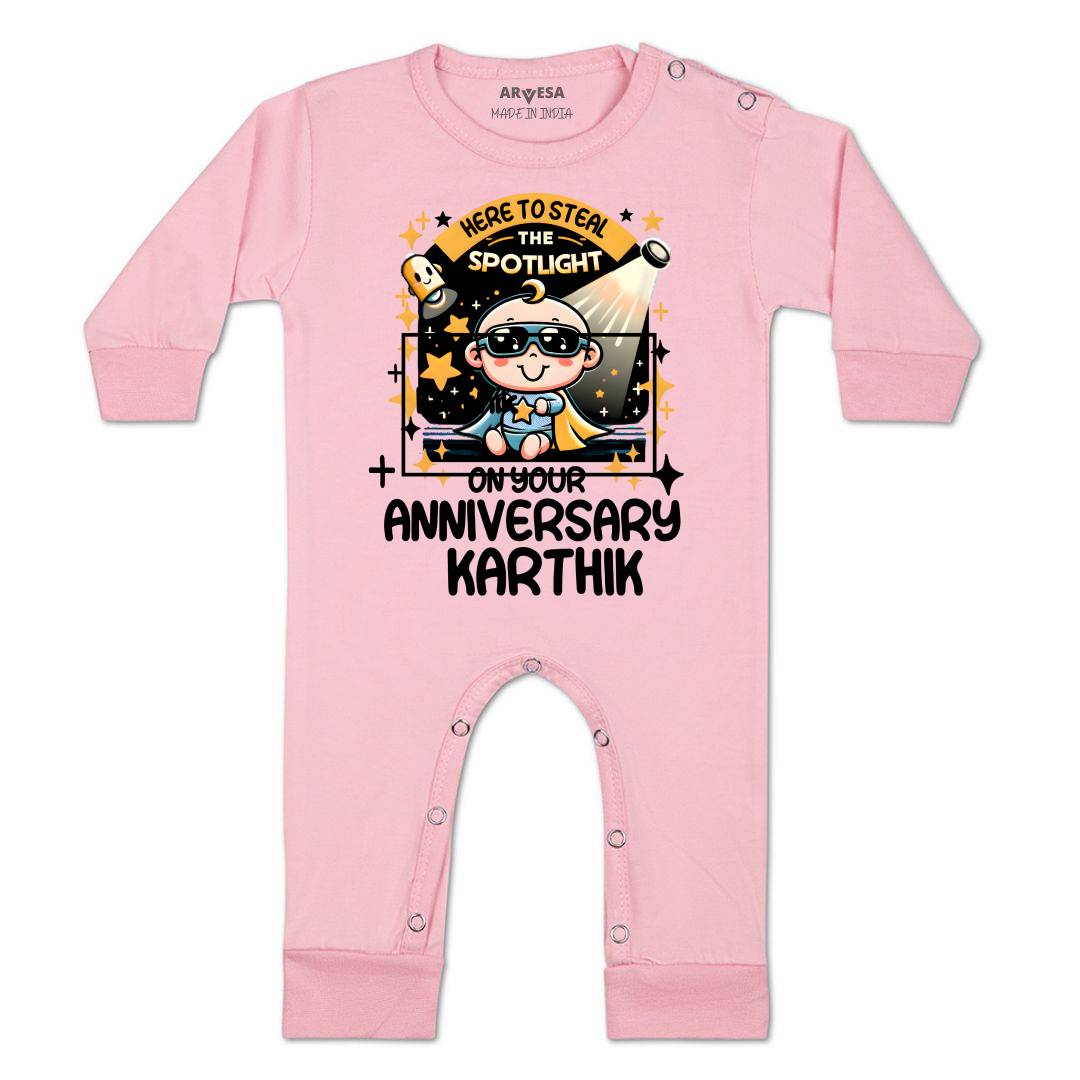 Arvesa First Anniversary With Mom And Dad Baby Boy & Girl Dress