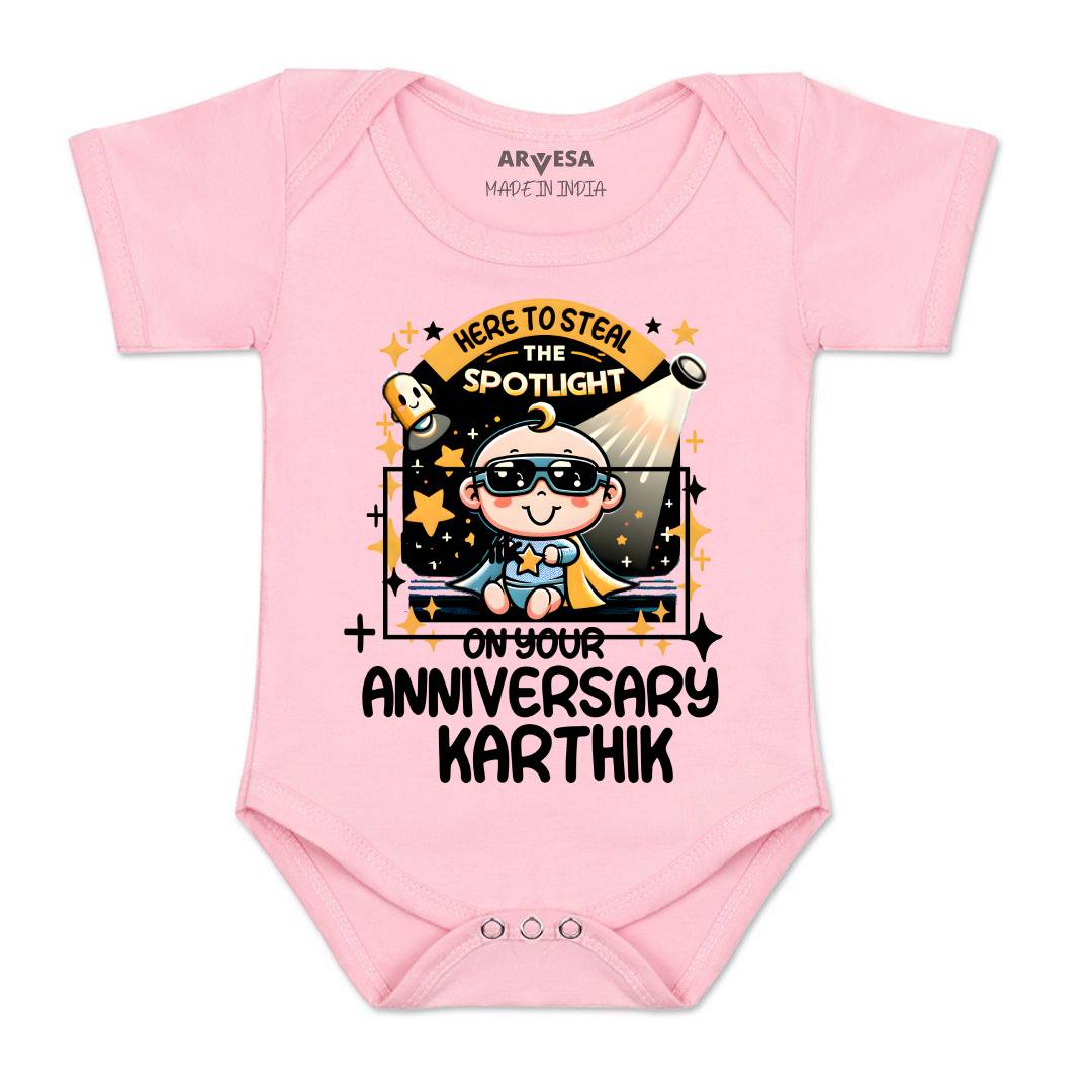 Arvesa First Anniversary With Mom And Dad Baby Boy & Girl Dress
