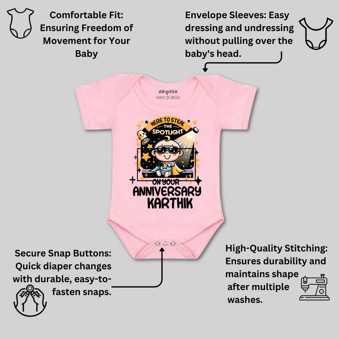 Arvesa First Anniversary With Mom And Dad Baby Boy & Girl Dress