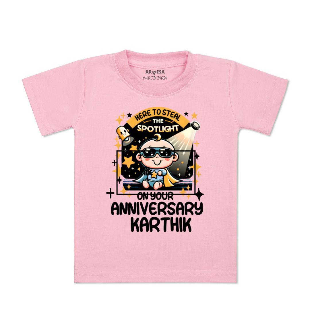 Arvesa First Anniversary With Mom And Dad Baby Boy & Girl Dress