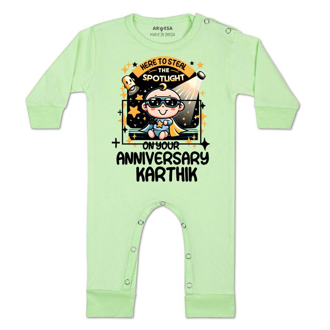 Arvesa First Anniversary With Mom And Dad Baby Boy & Girl Dress