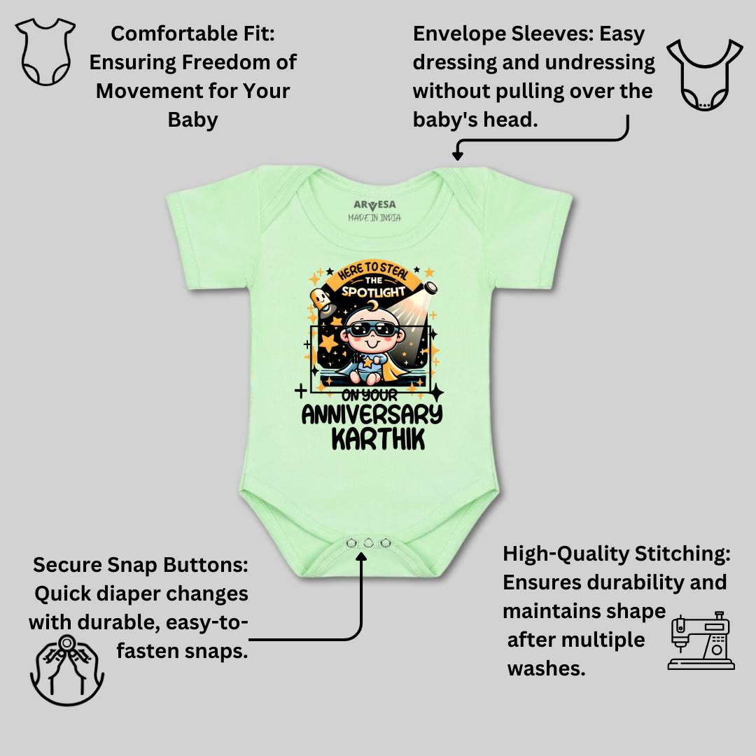 Arvesa First Anniversary With Mom And Dad Baby Boy & Girl Dress