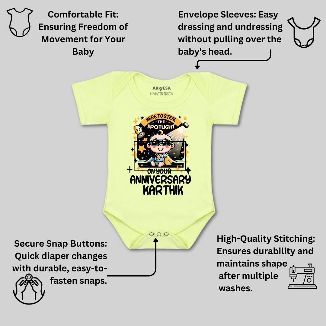 Arvesa First Anniversary With Mom And Dad Baby Boy & Girl Dress