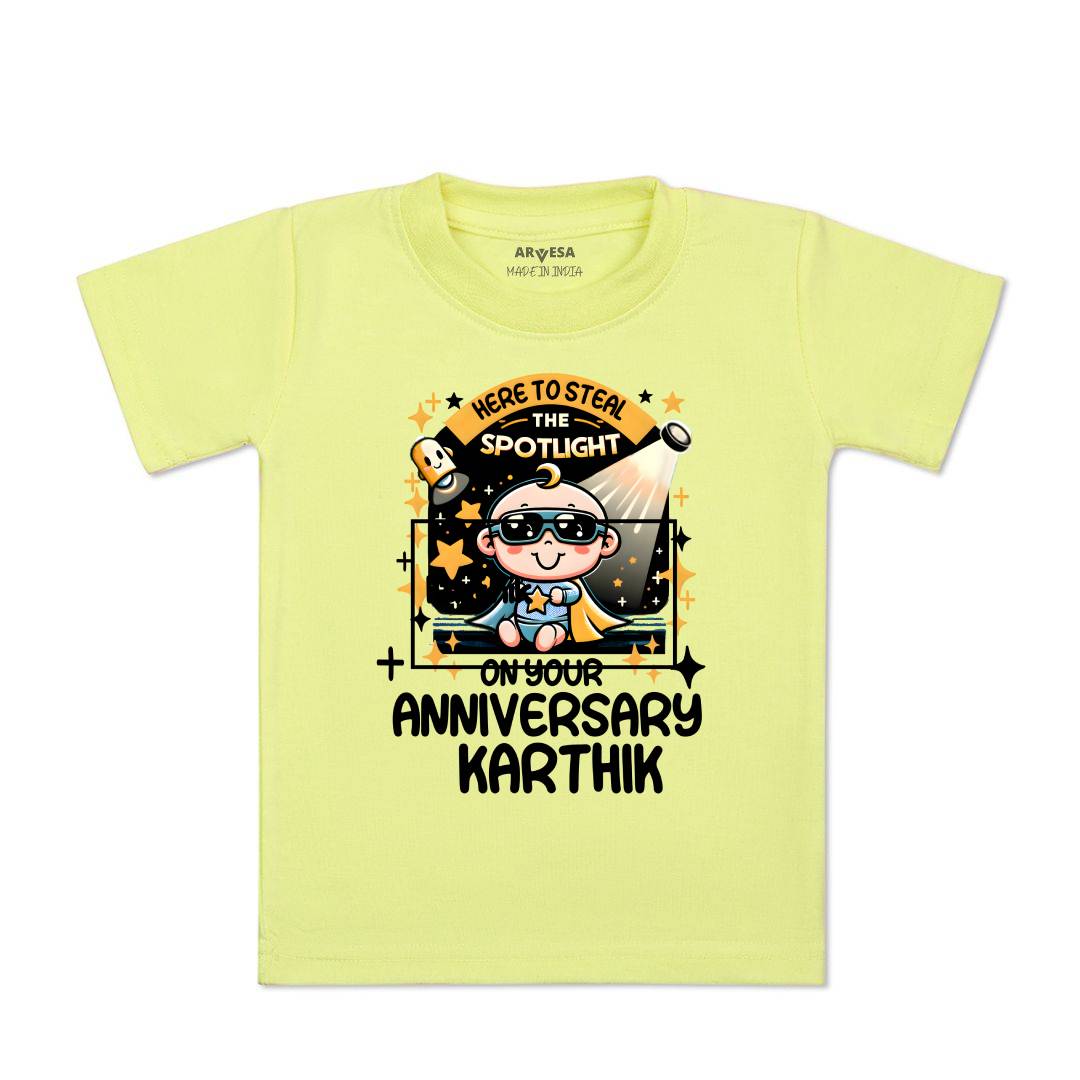 Arvesa First Anniversary With Mom And Dad Baby Boy & Girl Dress