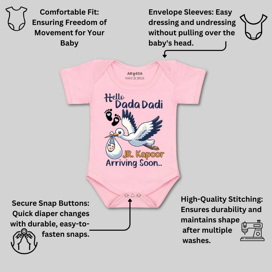 Arvesa I Dada Dadi See You Soon Baby Boy & Girl Dress