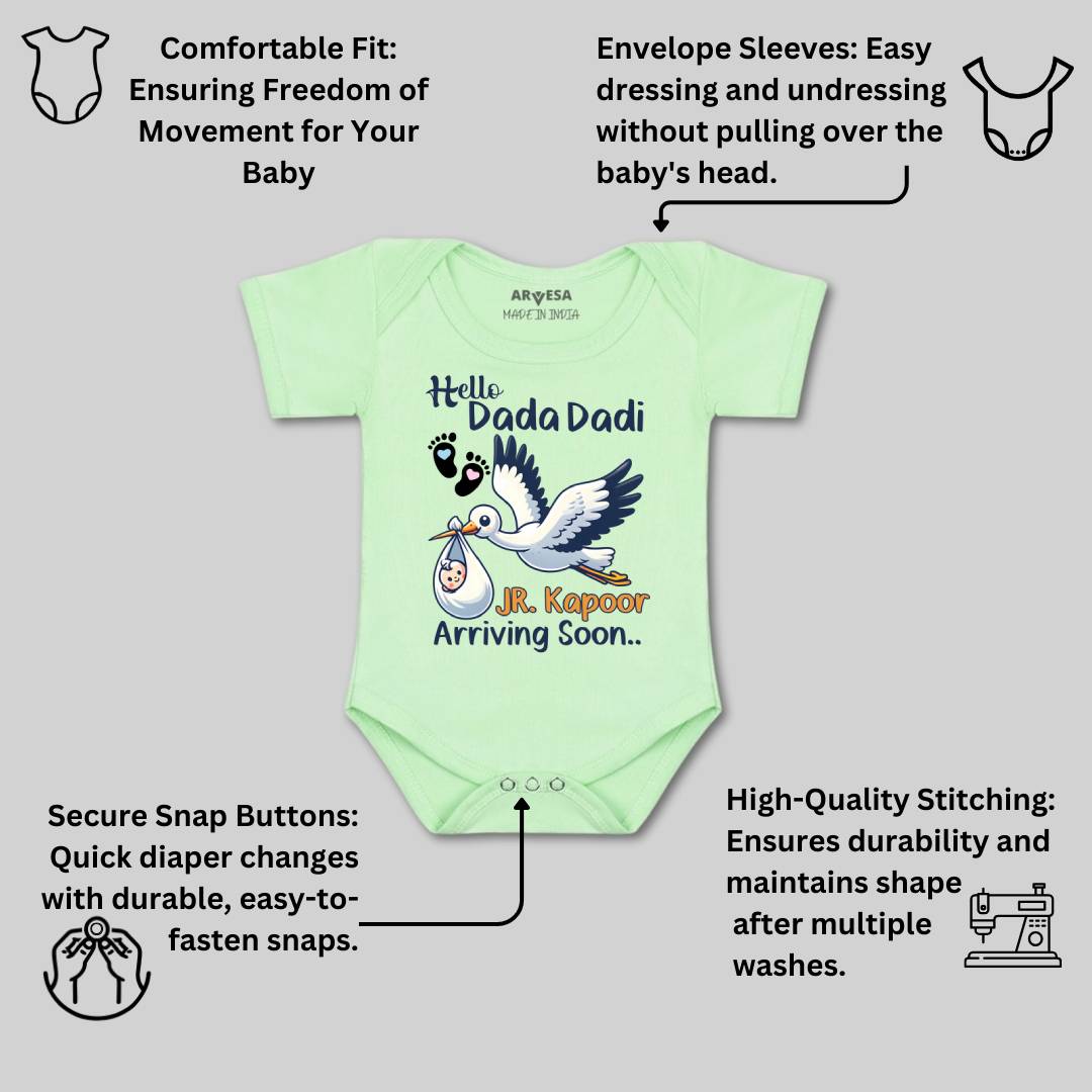 Arvesa I Dada Dadi See You Soon Baby Boy & Girl Dress