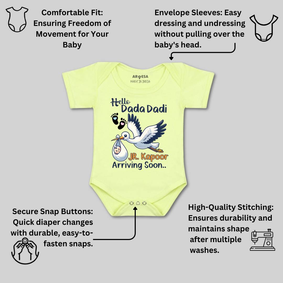 Arvesa I Dada Dadi See You Soon Baby Boy & Girl Dress