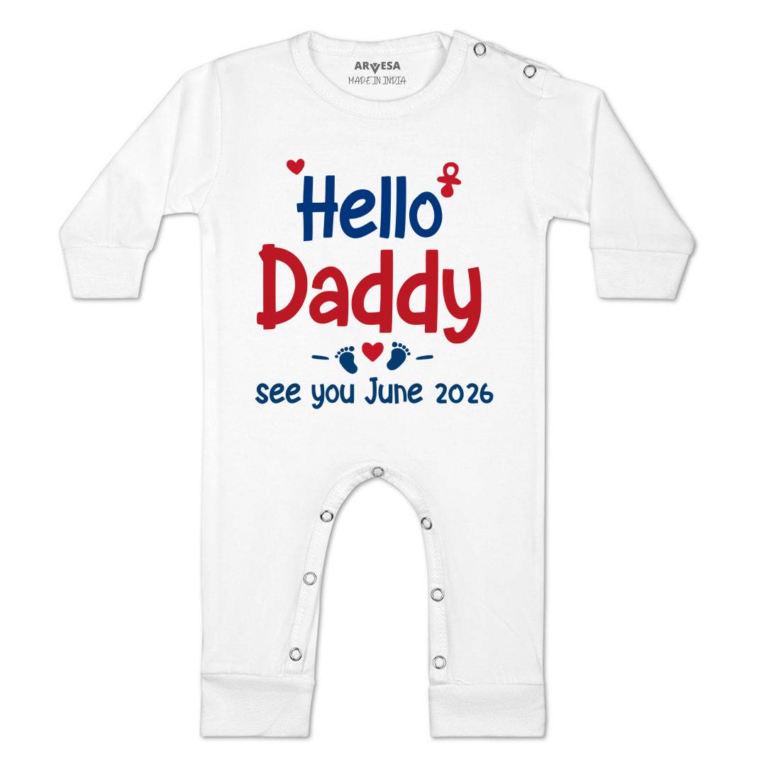 Arvesa Hello Daddy Baby Boy & Girl Dress