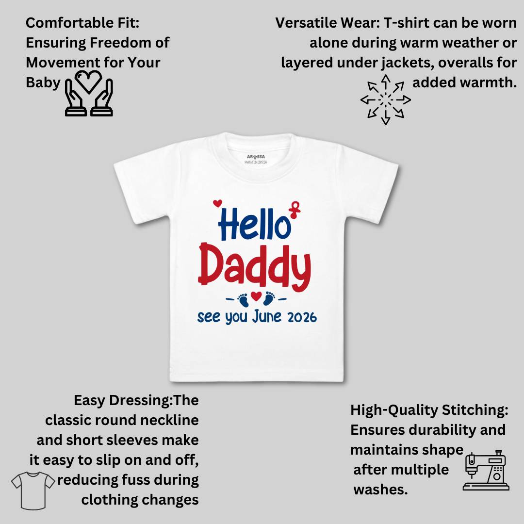 Arvesa Hello Daddy Baby Boy & Girl Dress