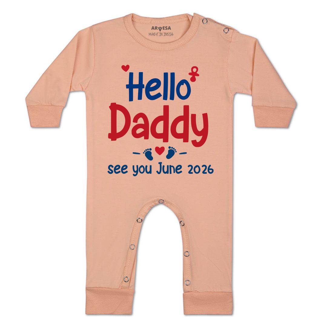 Arvesa Hello Daddy Baby Boy & Girl Dress