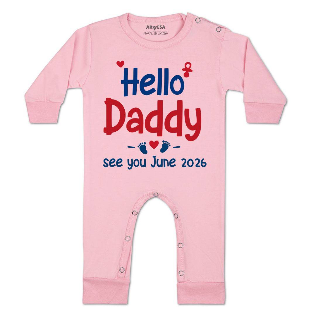 Arvesa Hello Daddy Baby Boy & Girl Dress
