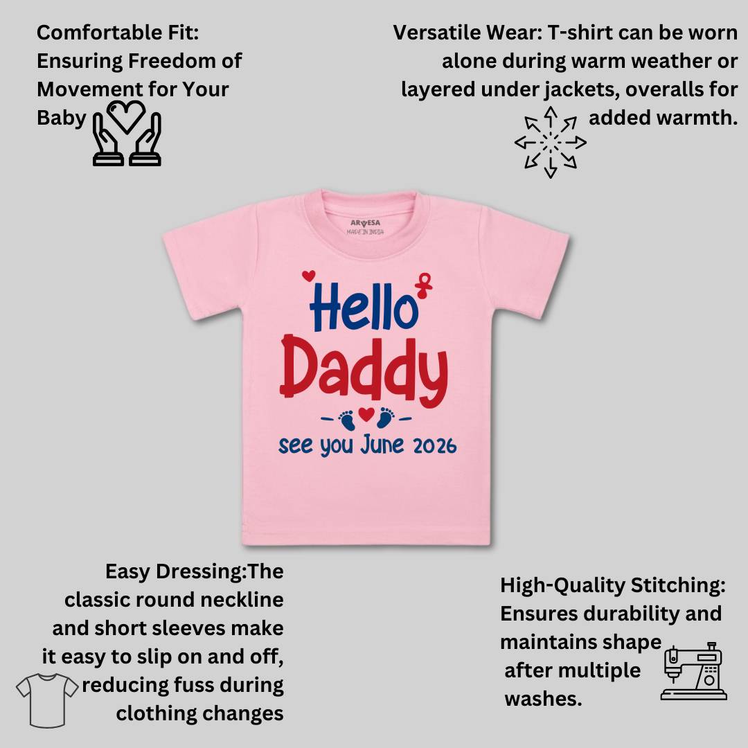 Arvesa Hello Daddy Baby Boy & Girl Dress