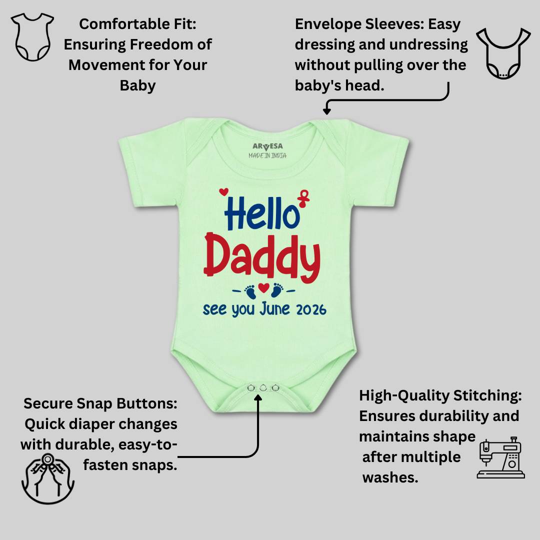 Arvesa Hello Daddy Baby Boy & Girl Dress