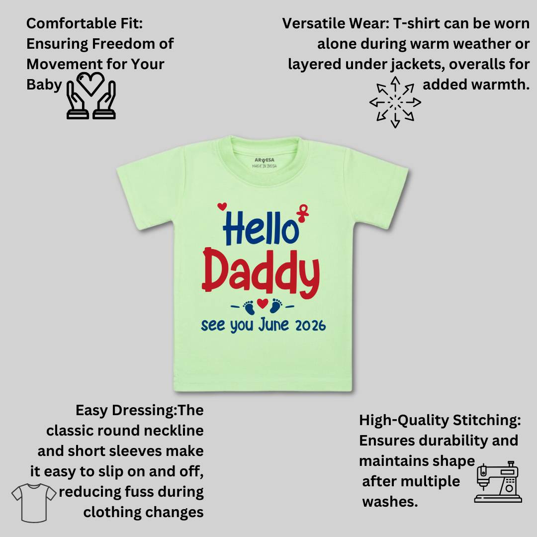 Arvesa Hello Daddy Baby Boy & Girl Dress