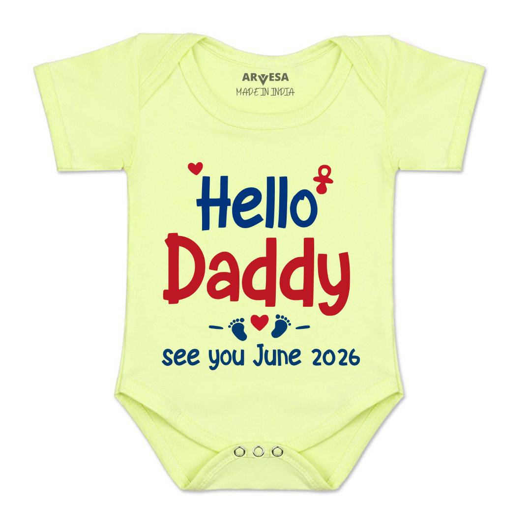 Arvesa Hello Daddy Baby Boy & Girl Dress
