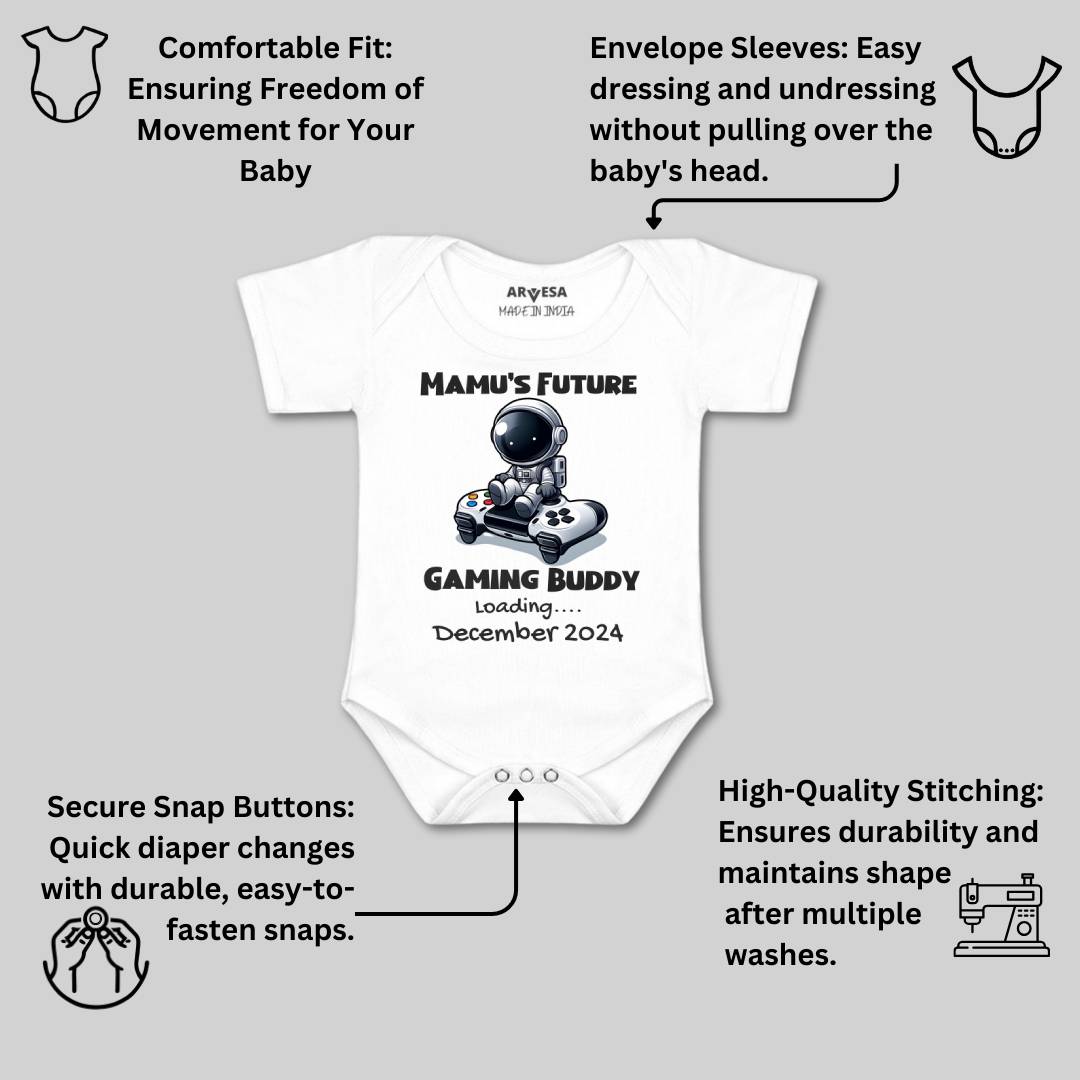 Arvesa Mamu Future Gaming Buddy Baby Boy & Girl Dress