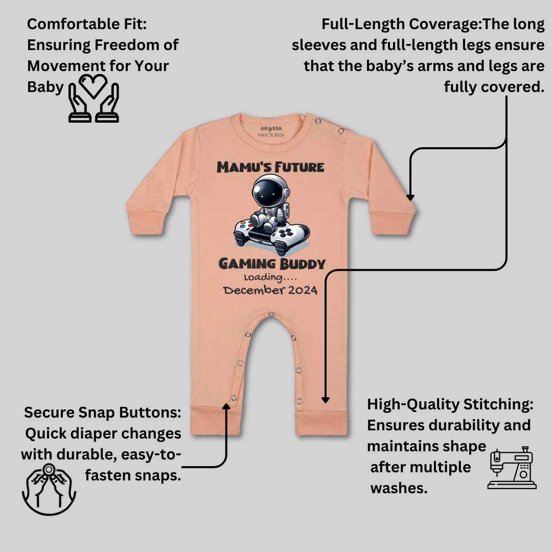 Arvesa Mamu Future Gaming Buddy Baby Boy & Girl Dress