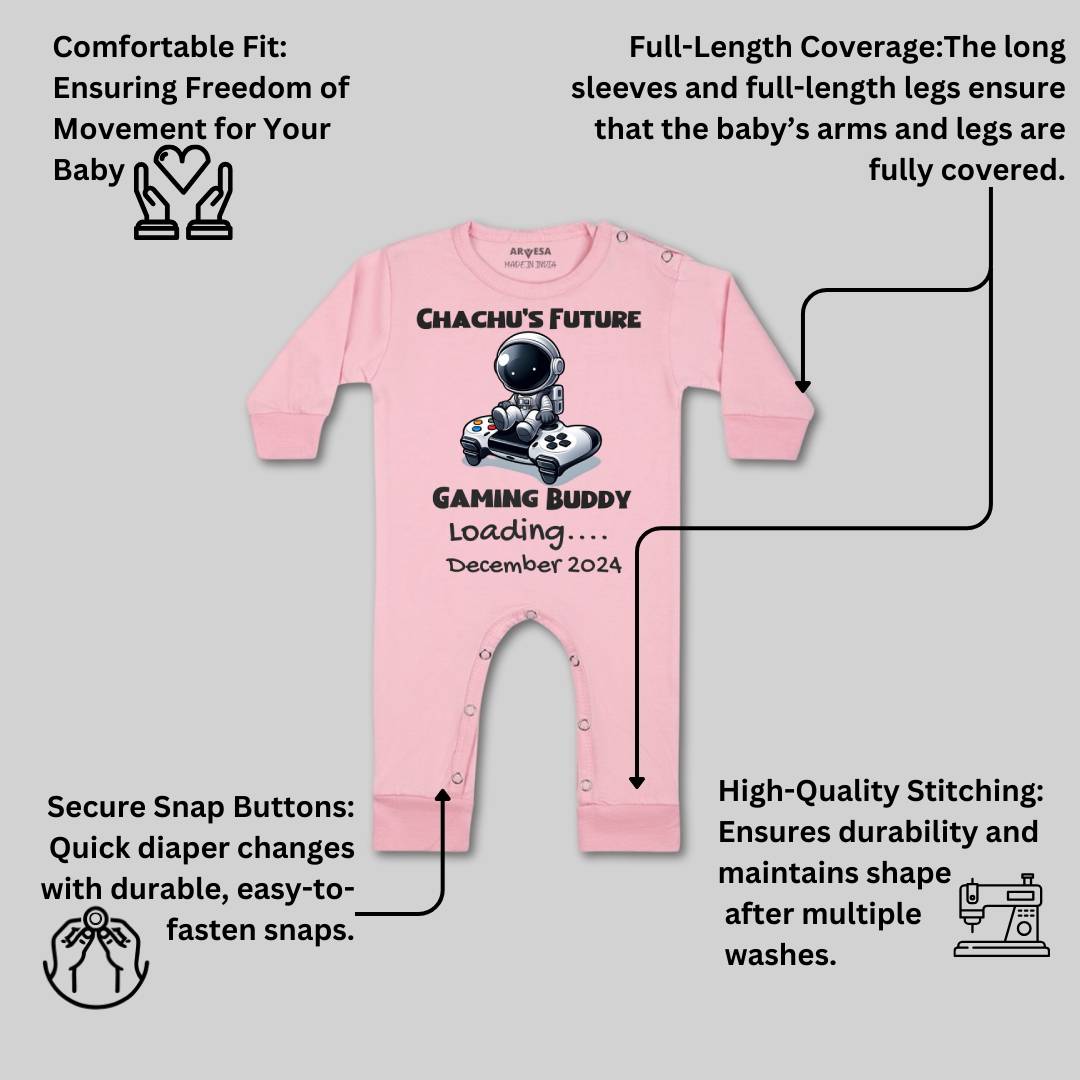Arvesa Chachu Future Gaming Buddy Baby Boy & Girl Dress