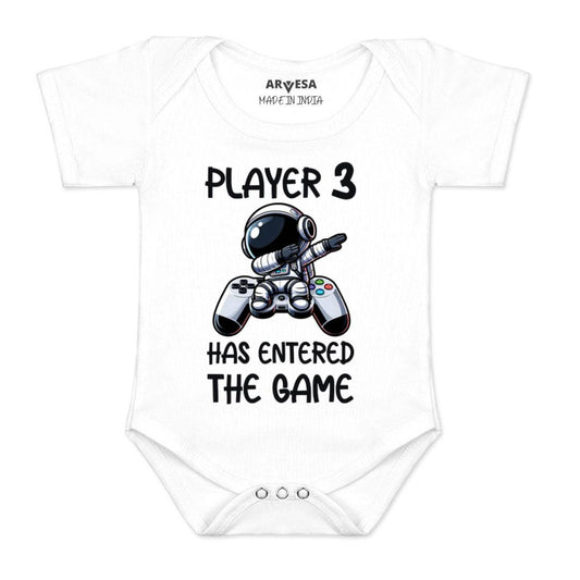 Arvesa Player 3 Entered The Game Baby Boy & Girl Dress