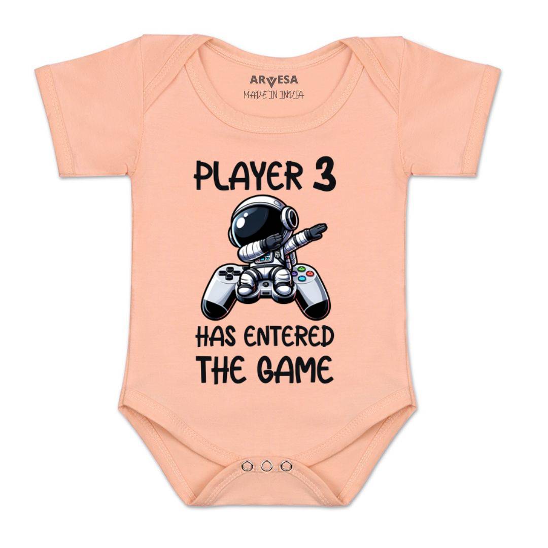 Arvesa Player 3 Entered The Game Baby Boy & Girl Dress