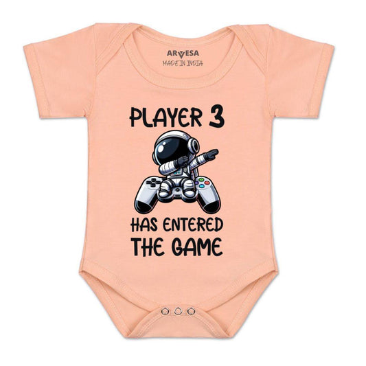 Arvesa Player 3 Entered The Game Baby Boy & Girl Dress