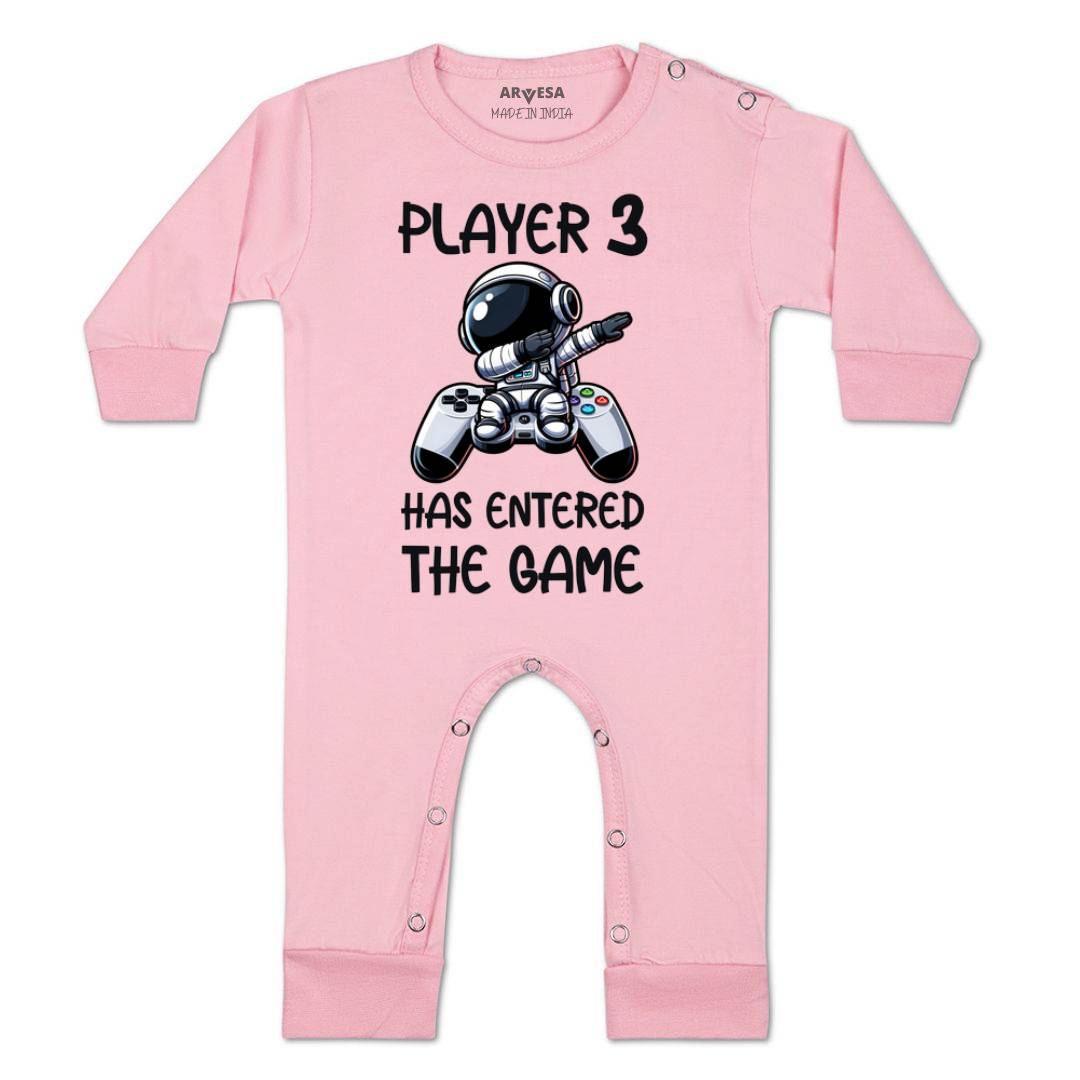 Arvesa Player 3 Entered The Game Baby Boy & Girl Dress