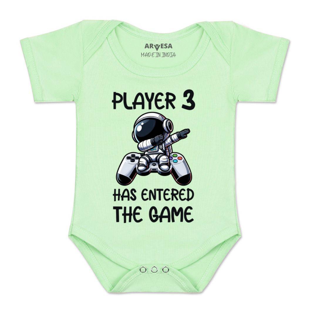 Arvesa Player 3 Entered The Game Baby Boy & Girl Dress