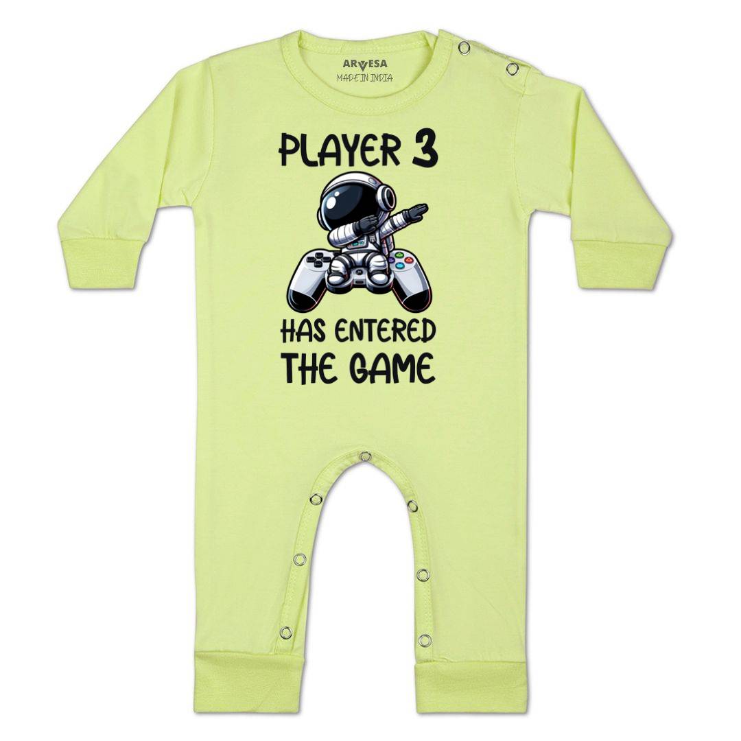 Arvesa Player 3 Entered The Game Baby Boy & Girl Dress