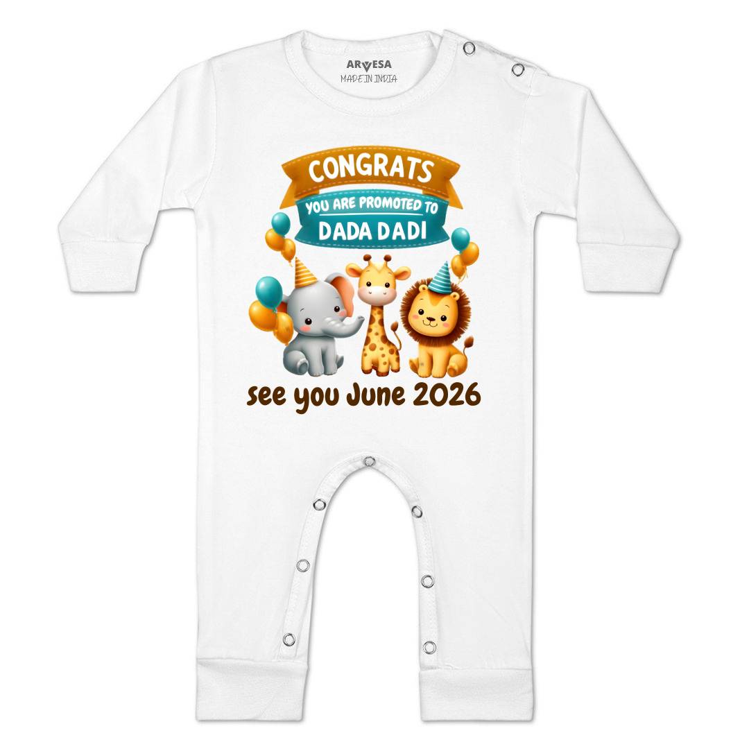 Arvesa Congrats Dada Dadi Baby Boy & Girl Dress