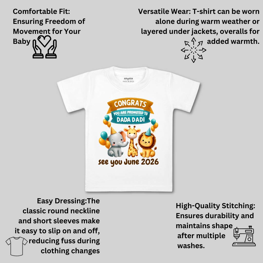 Arvesa Congrats Dada Dadi Baby Boy & Girl Dress