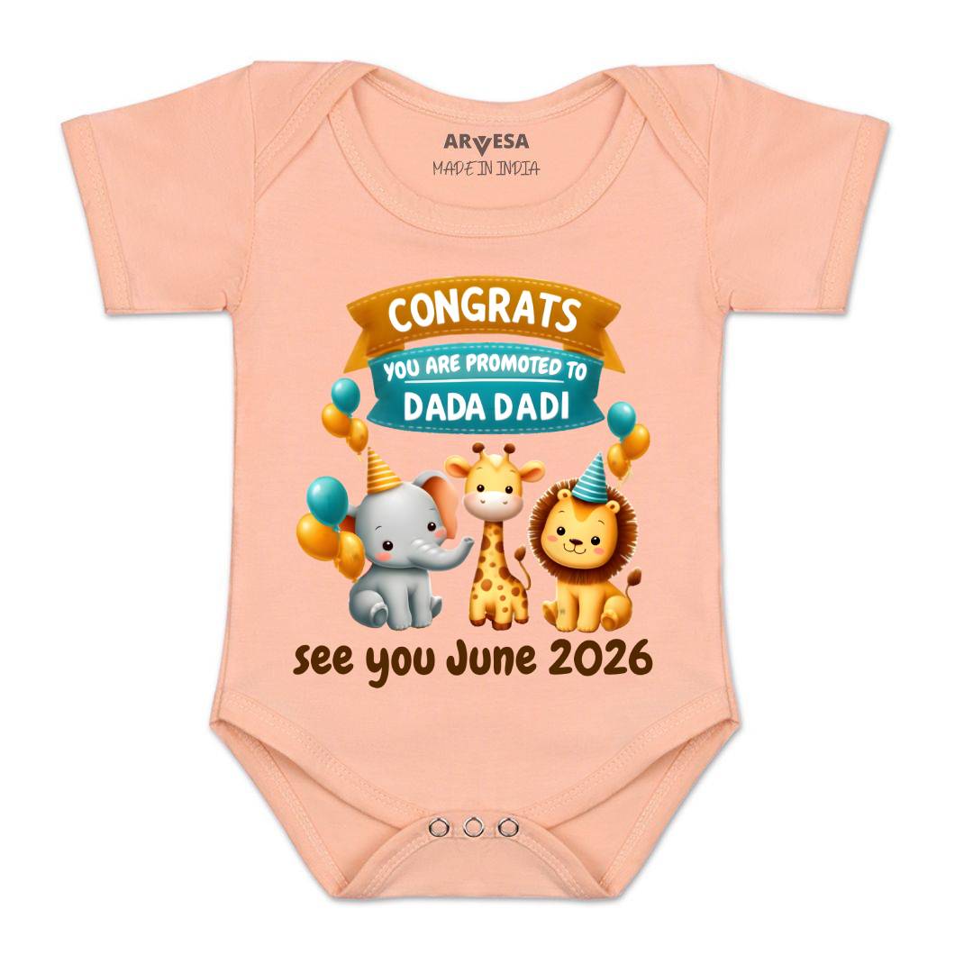Arvesa Congrats Dada Dadi Baby Boy & Girl Dress