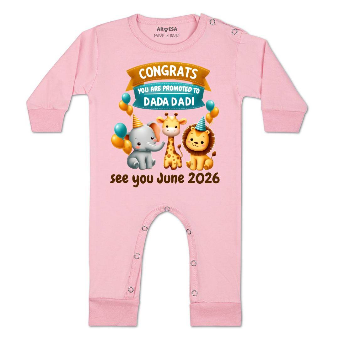 Arvesa Congrats Dada Dadi Baby Boy & Girl Dress
