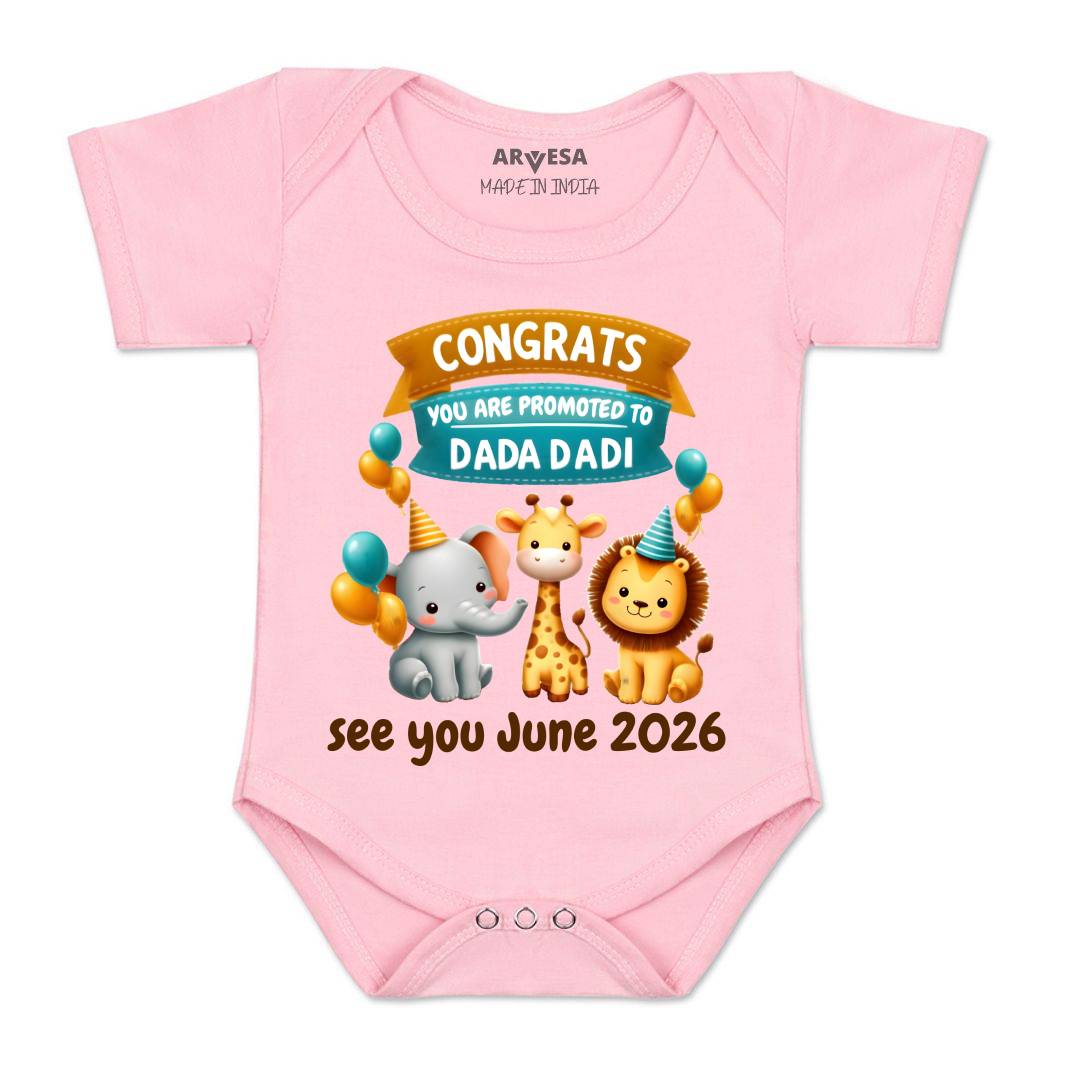 Arvesa Congrats Dada Dadi Baby Boy & Girl Dress