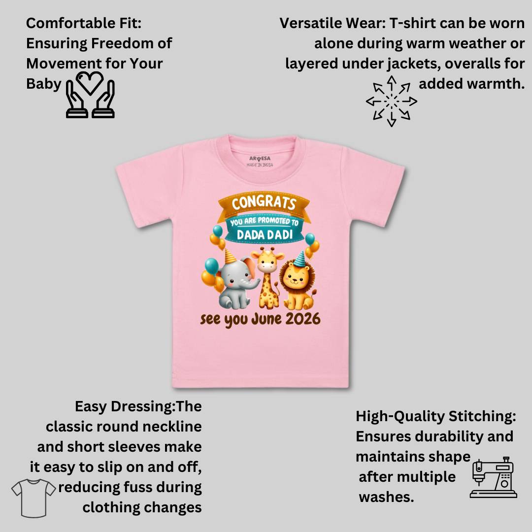 Arvesa Congrats Dada Dadi Baby Boy & Girl Dress