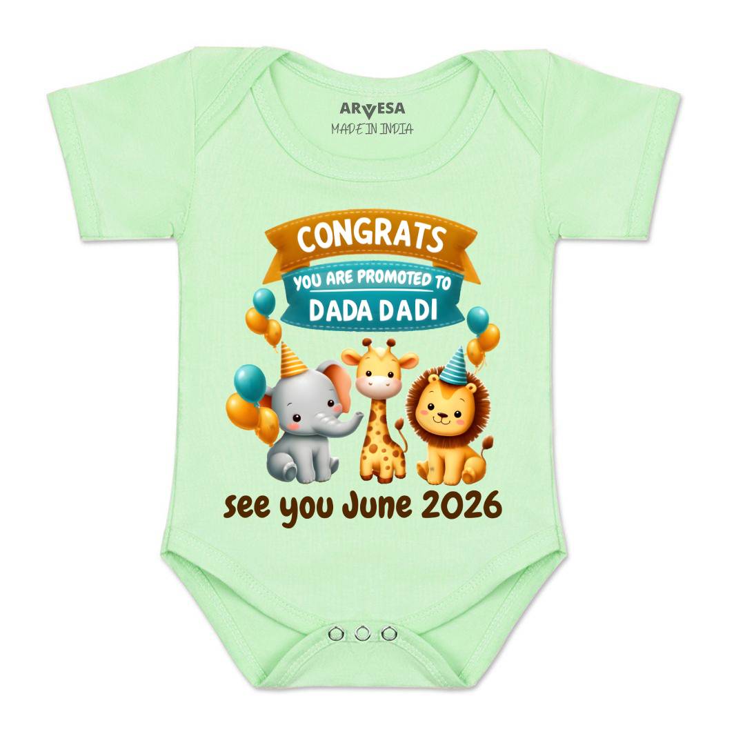 Arvesa Congrats Dada Dadi Baby Boy & Girl Dress