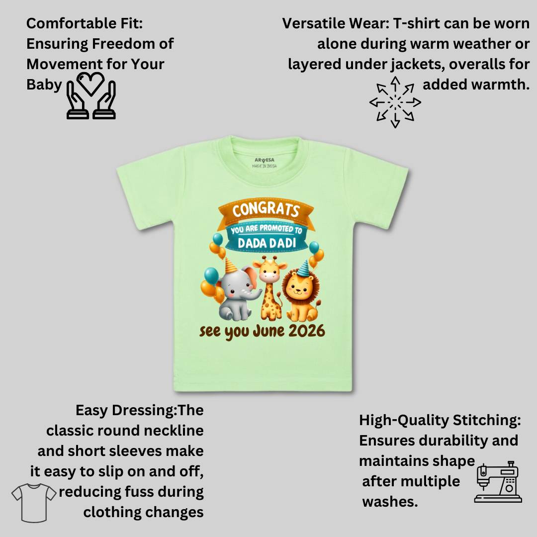 Arvesa Congrats Dada Dadi Baby Boy & Girl Dress