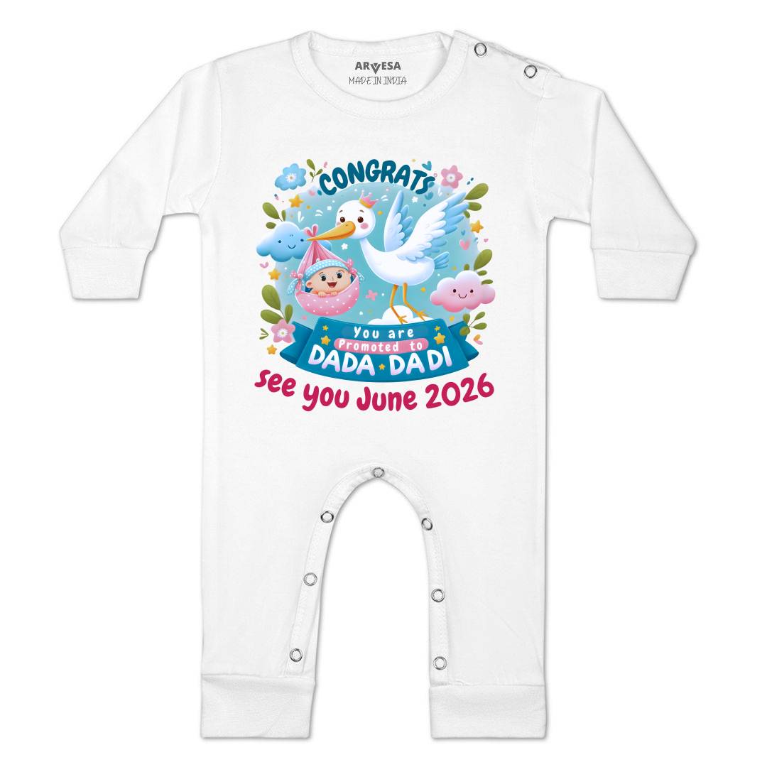 Arvesa Congrats Dada Dadi Baby Boy & Girl Dress