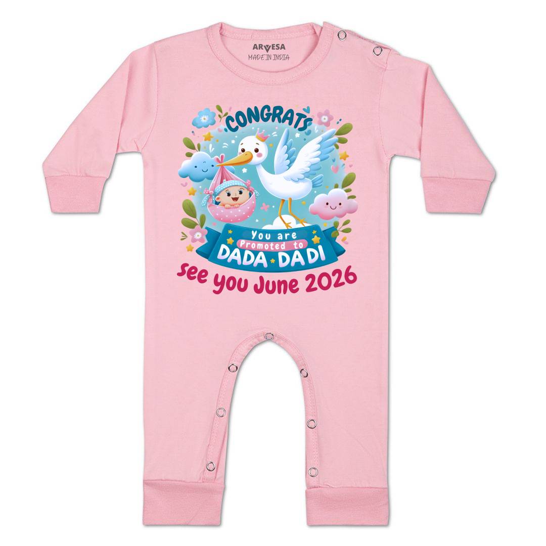 Arvesa Congrats Dada Dadi Baby Boy & Girl Dress