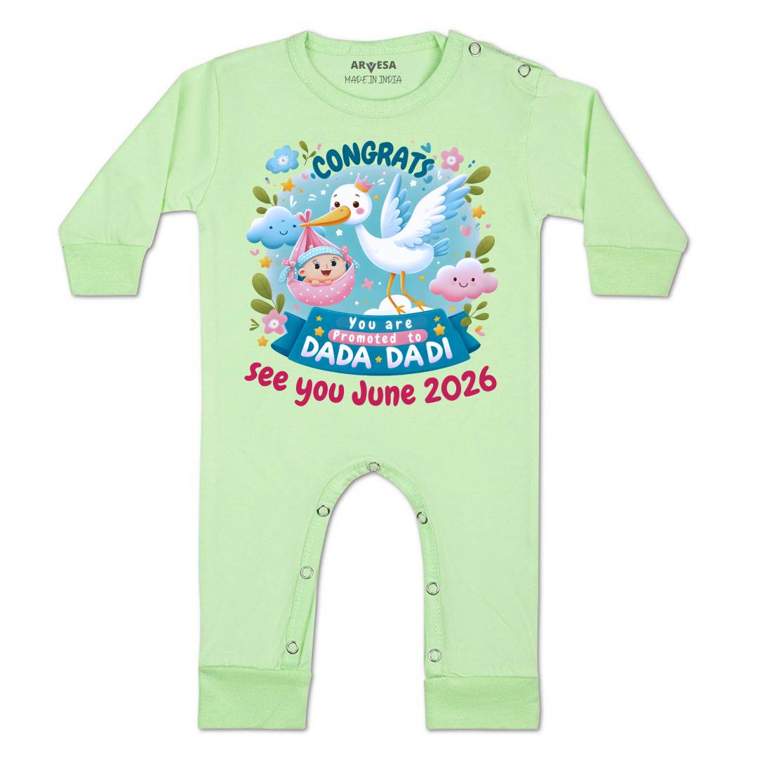Arvesa Congrats Dada Dadi Baby Boy & Girl Dress