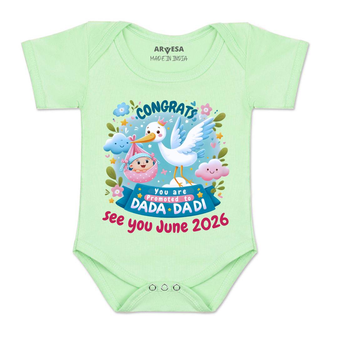 Arvesa Congrats Dada Dadi Baby Boy & Girl Dress