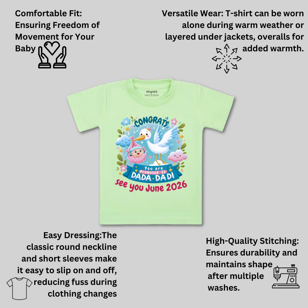 Arvesa Congrats Dada Dadi Baby Boy & Girl Dress