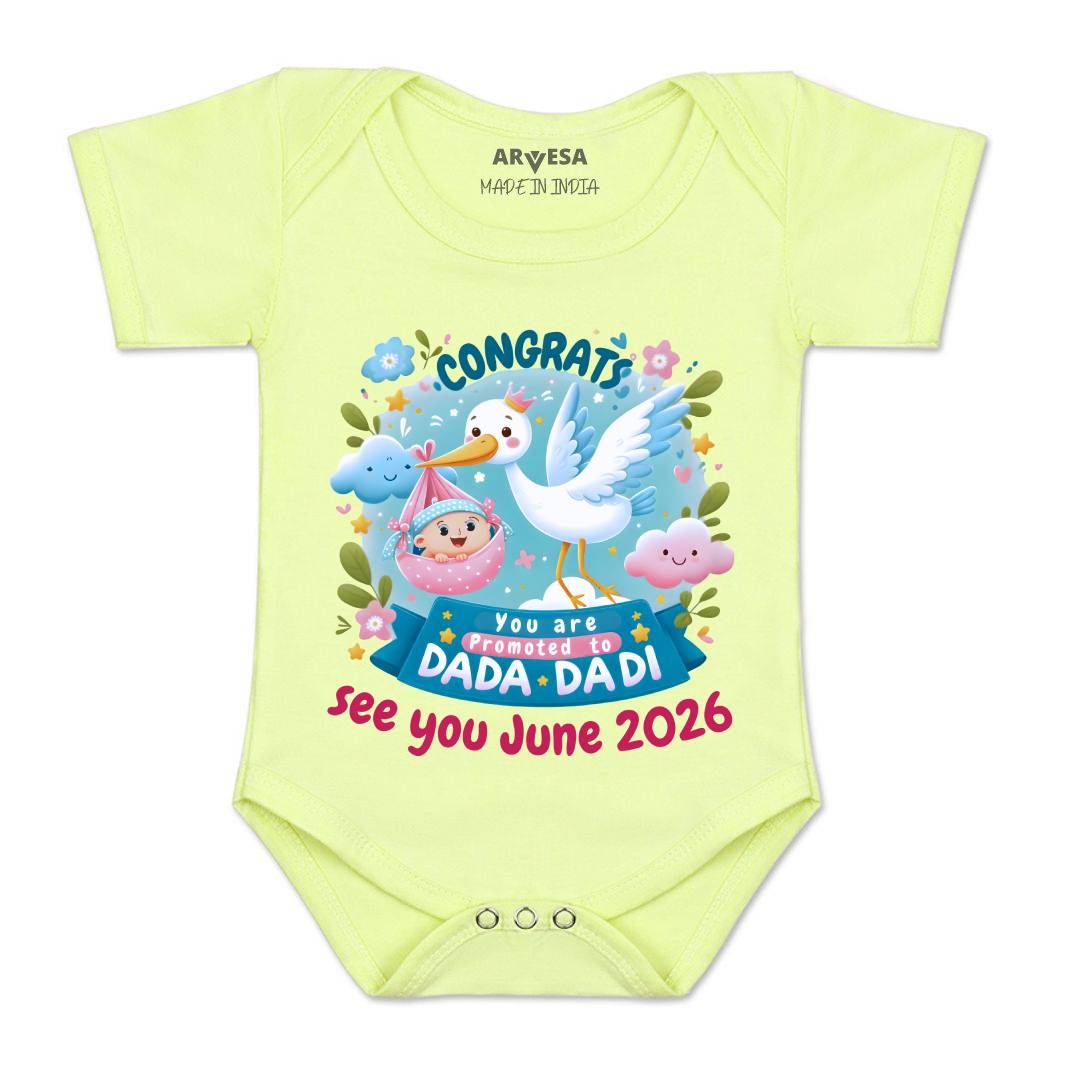 Arvesa Congrats Dada Dadi Baby Boy & Girl Dress